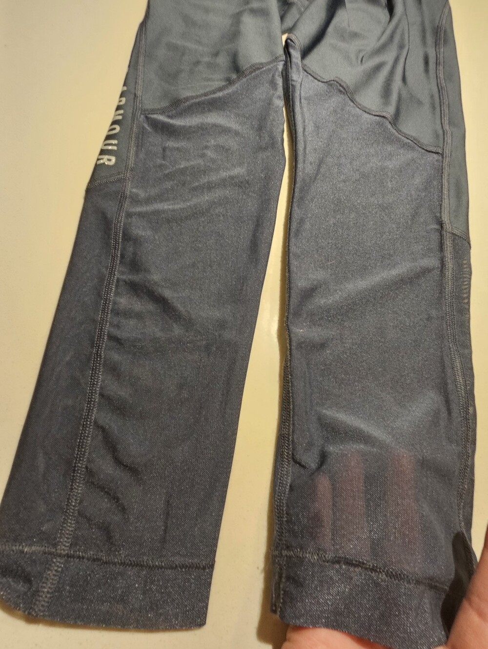 Under Armour Leggings, Net Bottom, Sparkle Logo